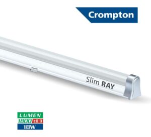 2. Crompton Slim Ray 18-Watt LED Tube Light 
