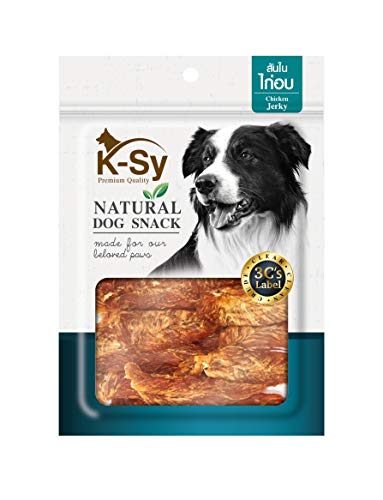 Jerhigh KSY Chicken Jerky Dog Treats, Human Grade High Protein Chicken, Fully Digestible Healthy Snack & Training Treat, Free from by-Products & Gluten, Chicken Jerky 50gm (3 x 50gm)