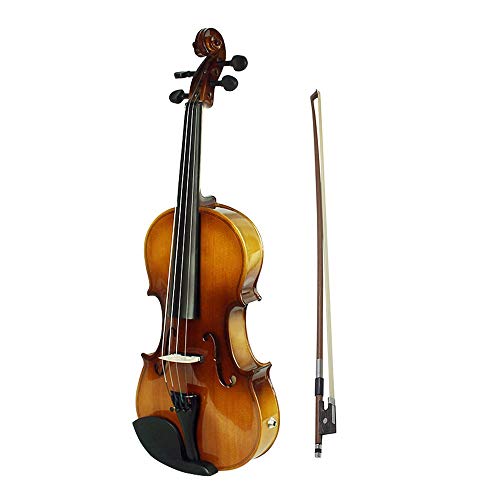 WildCard India 4/4 Full Size Acoustic EQ Electric Violin Fiddle Kit – Retro Sunset