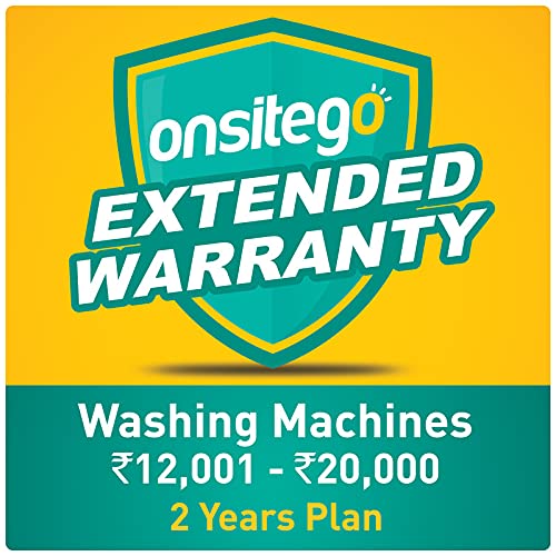 Onsitego 2 Years Extended Warranty for Washing Machines (Rs. 12,001 to 20,000) (Email Delivery in 2 Hours)