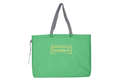 Double R Bags Foldable Shopping Bag for Grocery – Folds to Pocket Size, Tote Grocery Shoulder Handbag Travel Bag.