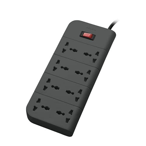 Belkin Essential Series 8-Socket Surge Protector Universal Socket with 6.5ft Heavy Duty Cable (Grey)