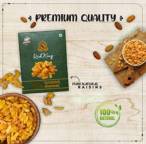 Rich King Fresh Raisins | Dry Fruits | kishmish 200gm |