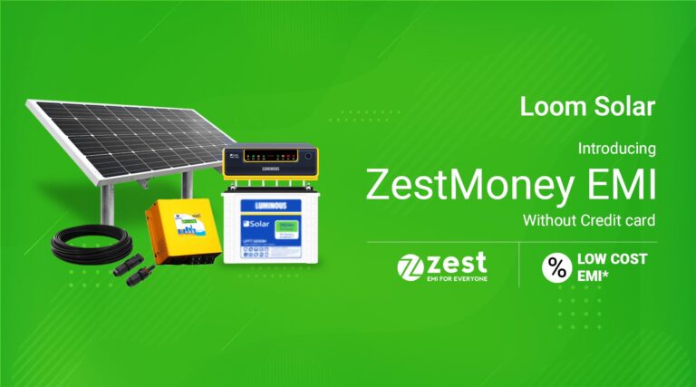 Loom Solar companions with ZestMoney to offer EMIs with out Credit Card