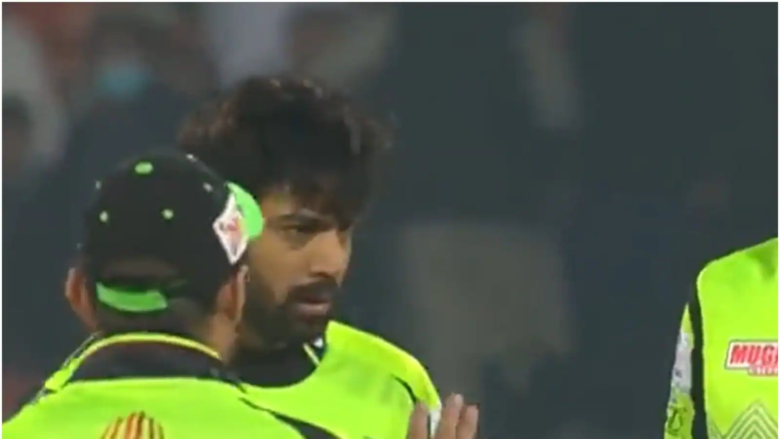 Lahore Qalandars Pacer Haris Rauf Slaps Teammate Kamran Ghulam During PSL Clash Against Peshawar Zalmi