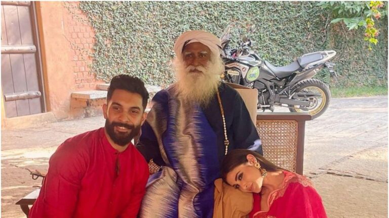Mouni Roy Feels Grateful, Thankful, and Blessed After Meeting with Sadhguru; See Pic